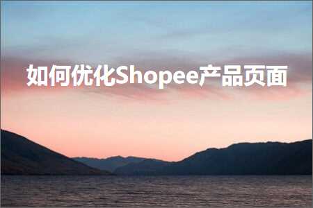 璺ㄥ鐢靛晢鐭ヨ瘑:濡備綍浼樺寲Shopee浜у搧椤甸潰